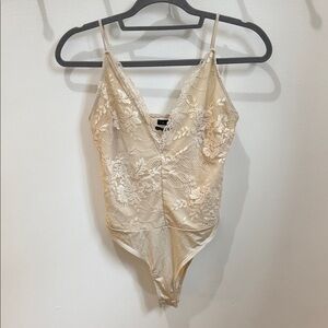 Out from Under Lace Embroidered Bodysuit